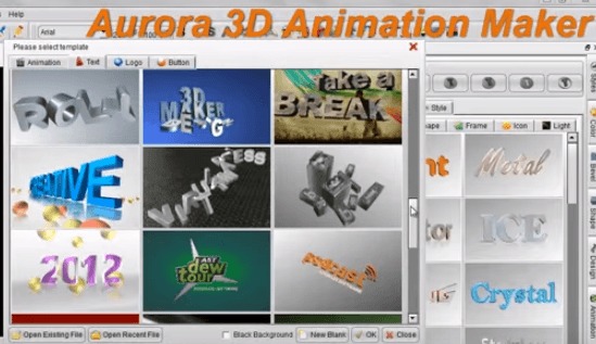 Aurora 3d animation software